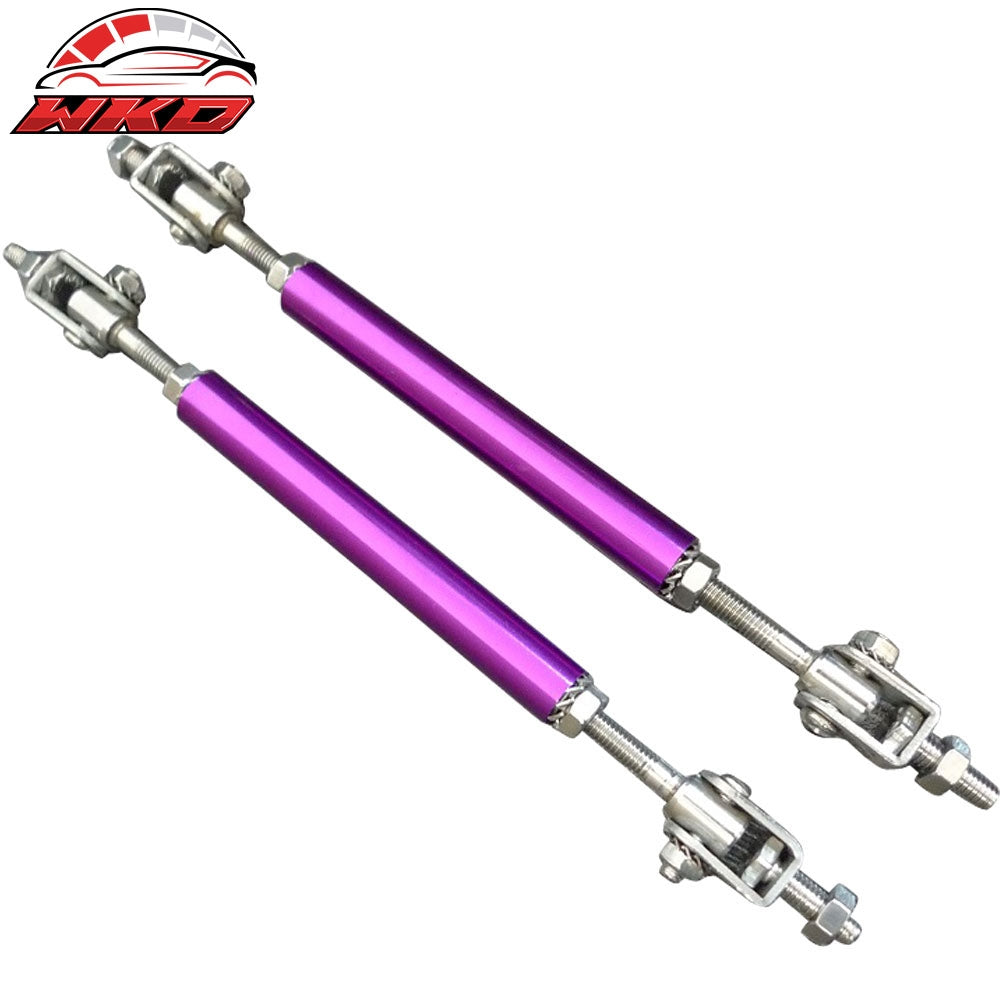 Purple Adjustable 5.5-8 Inch Bumper Lip Diffuser Rod Splitter Support Protector