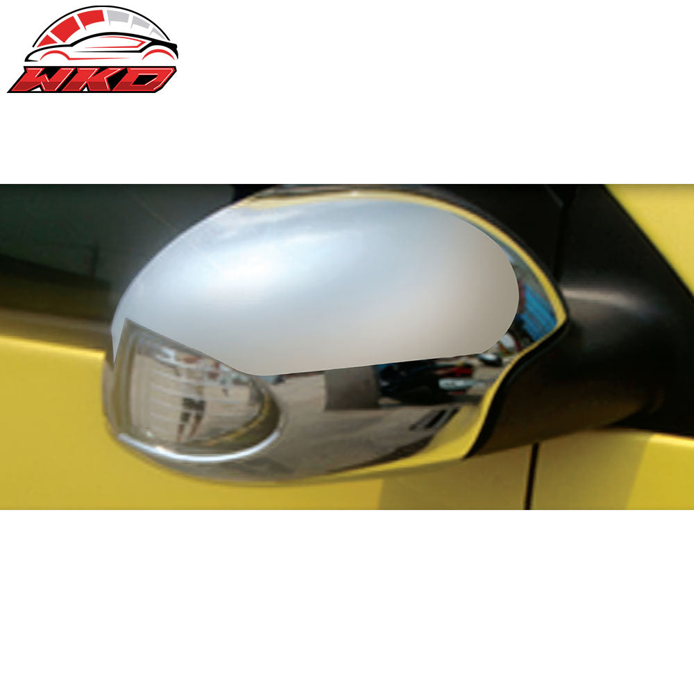 Fits 06-10 Volkswagen VW Beetle Side Mirror Cover W/ Signal Light Cut-Out Chrome