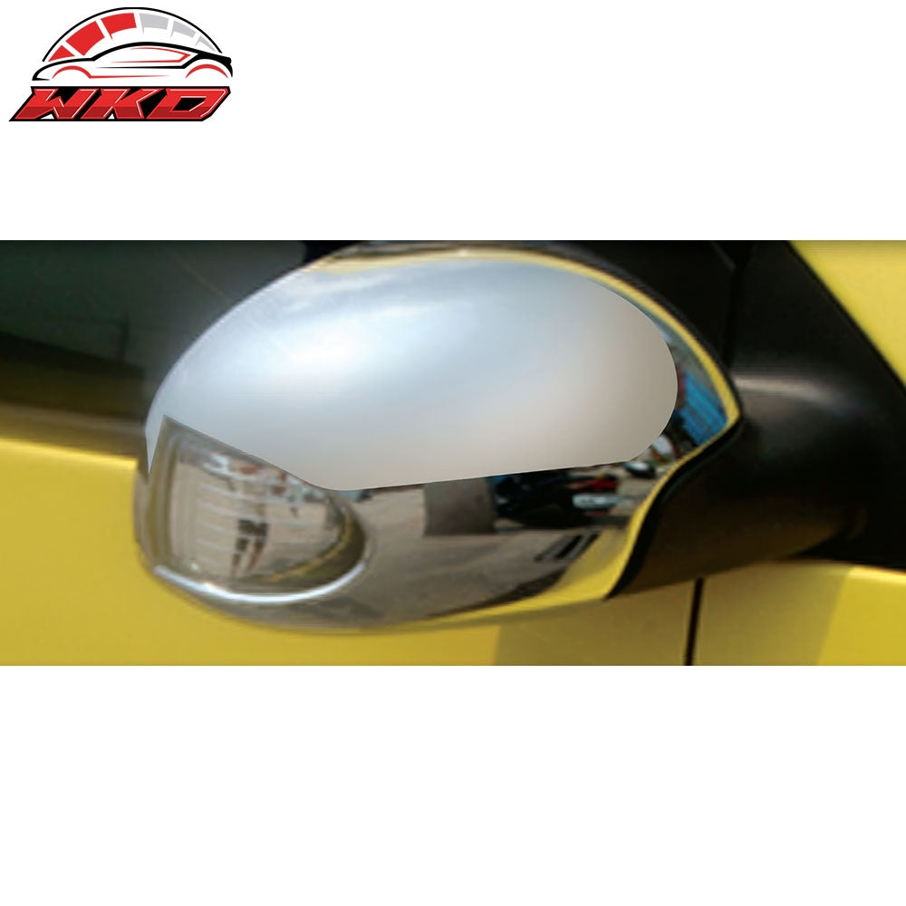 Fits 06-10 Volkswagen VW Beetle Side Mirror Cover W/ Signal Light Cut-Out Chrome