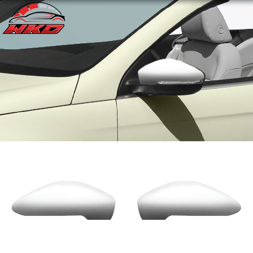 For 12-16 Volkswagen EOS Side Rear View Mirror Covers Replacement Chrome ABS 2PC
