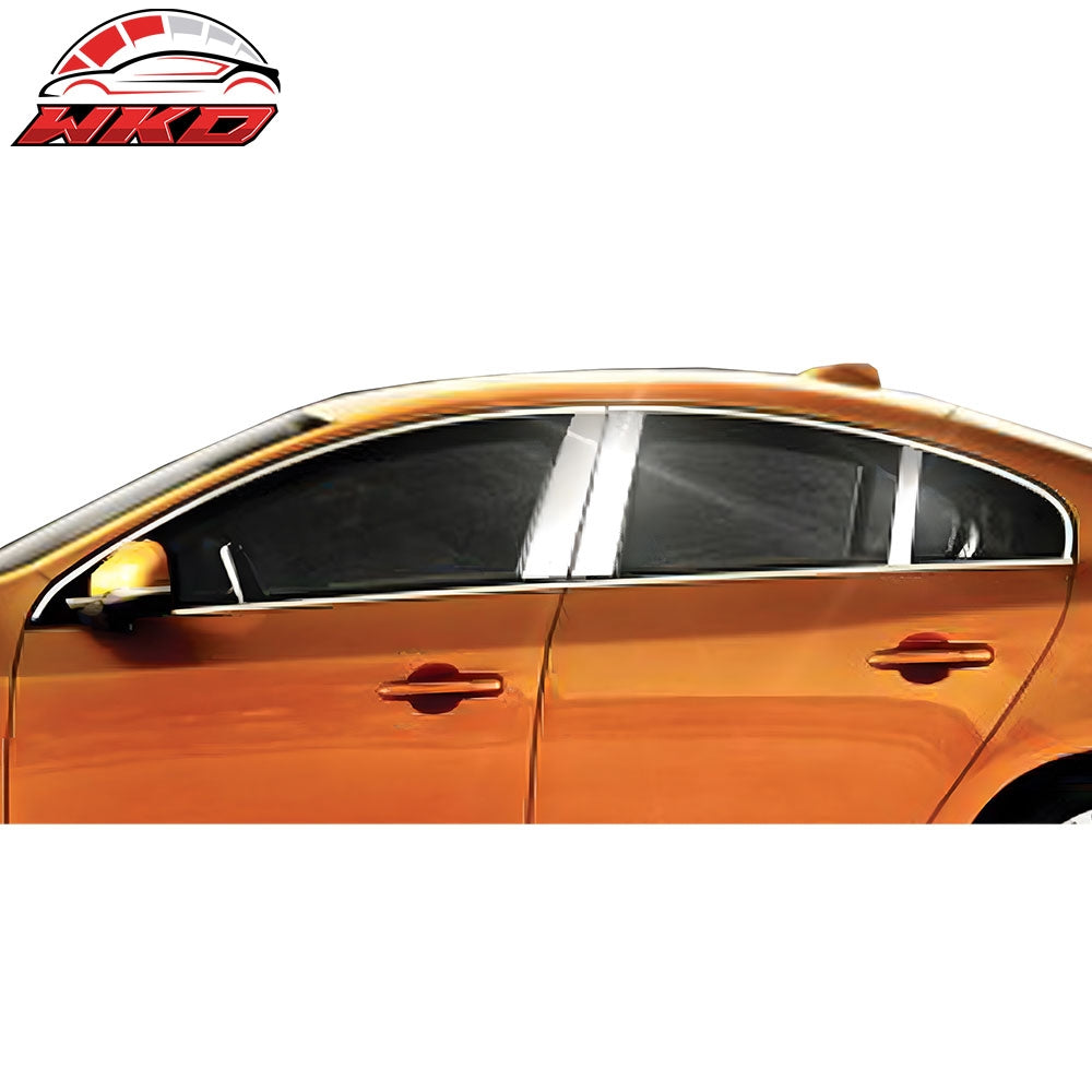 Wholesale 11-16 Volvo S60 Mirror Finish Pillar Post Side Door Window Cover Trim 6PCS