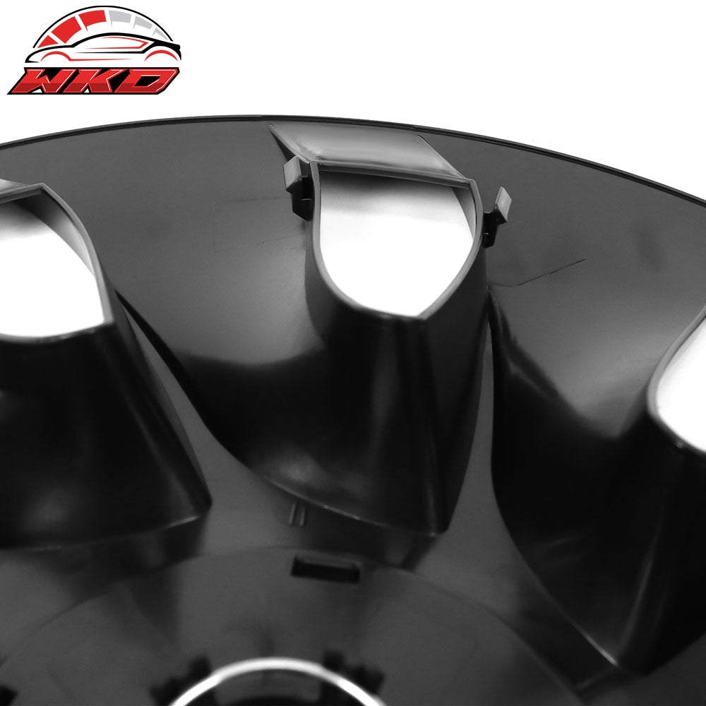 Fits 20-24 Tesla Model Y 20'' V1 Style Wheel Covers Hubcaps Rim Matte Black 4PCS
