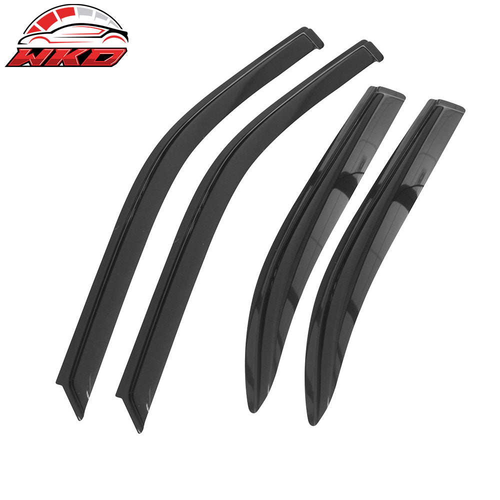 Fits 99-00 Honda Civic Mugen Style Front Bumper Lip Spoiler + Window Visor Guard