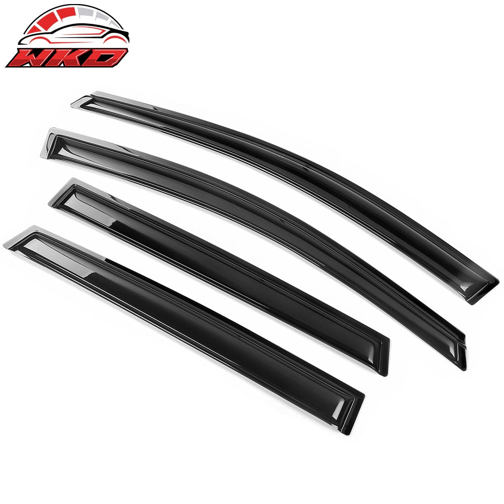 Fits 13-19 Ford Escape Acrylic 4PCS Window Visors Vent Rain Sun Guard Tape-On
