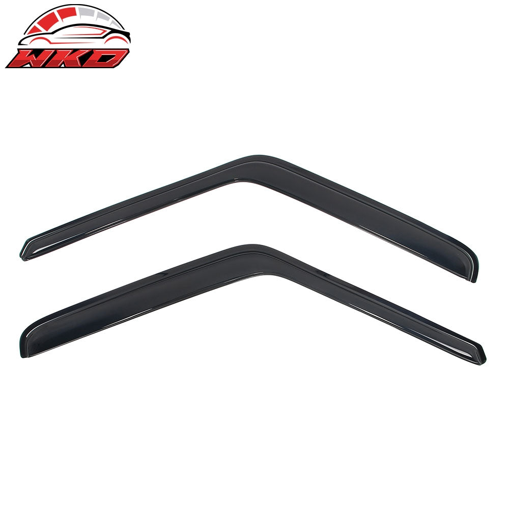 Fits 80-96 Ford F-150 F-250 F-350 Standard Cab Slim Style Window Visors Acrylic