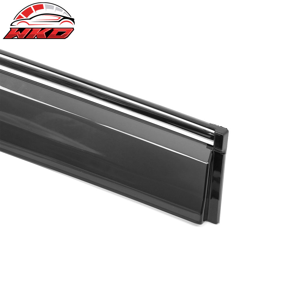 Fits 23-25 Lexus RX350 RX450h Window Visors Acrylic Rain Guards Vent Chrome Trim