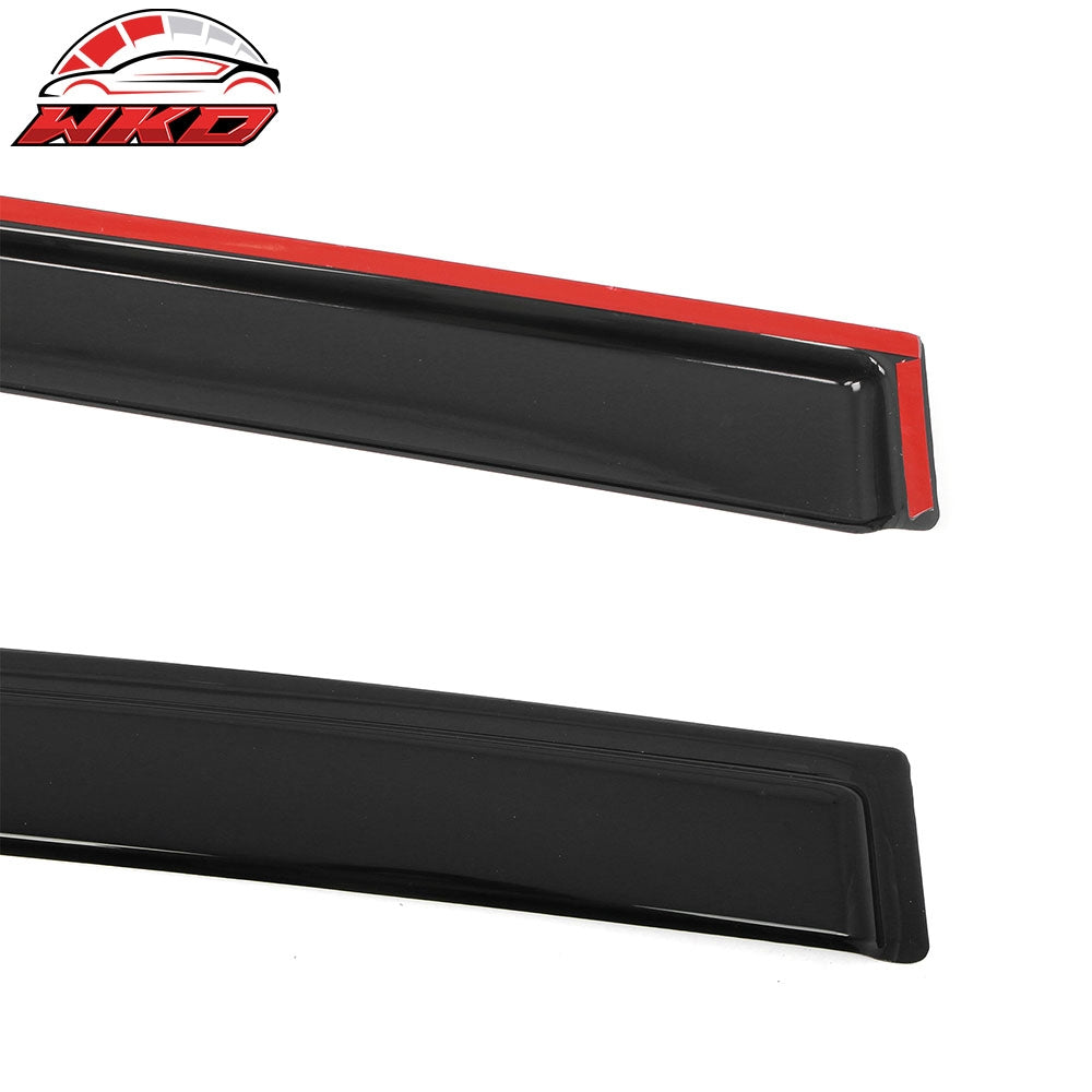 Fits 19-24 Subaru Forester Tape on Window Visors Vent Rain Sun Guards Deflectors
