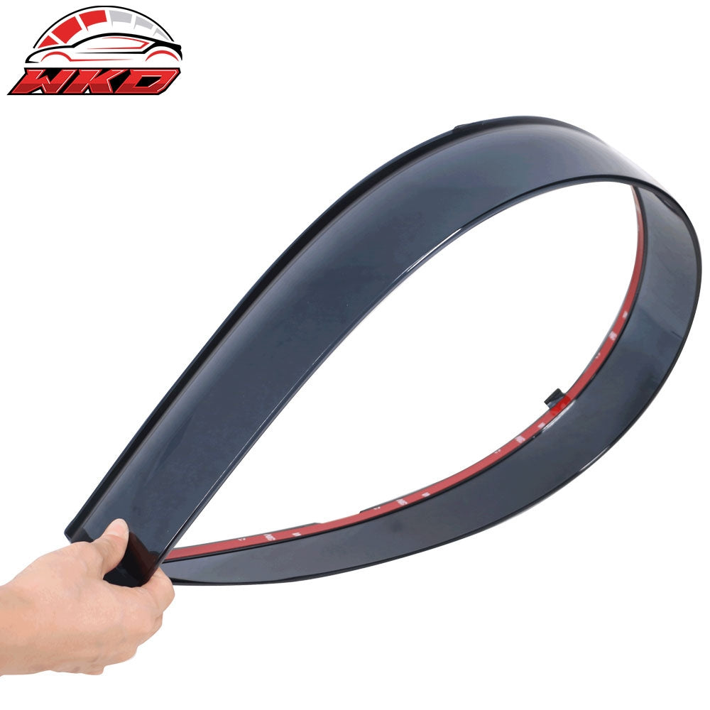 Fits 17-22 Toyota C-HR CHR Window Visors Vent Rain Guards W/Black Chrome Trim PC