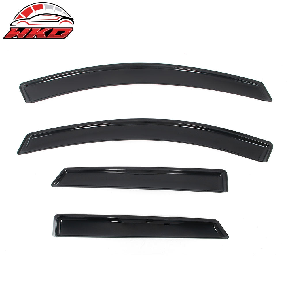 Fits 15-24 Ford Edge 4PCS Window Visors Acrylic In-Channel Deflector Rain Guard