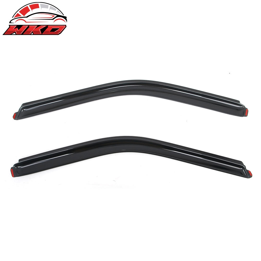 Fits 15-25 Ford F-150 Standard Cab Window Visors In-Channel Rain Sun Shade Vent