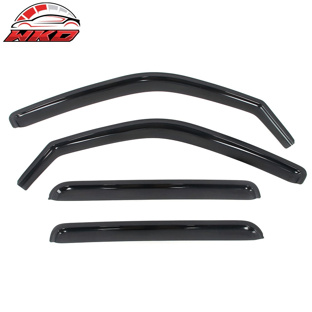 Fits 06-14 Honda Ridgeline Window Visors In Channel Deflectors Vent Guard 4PCS
