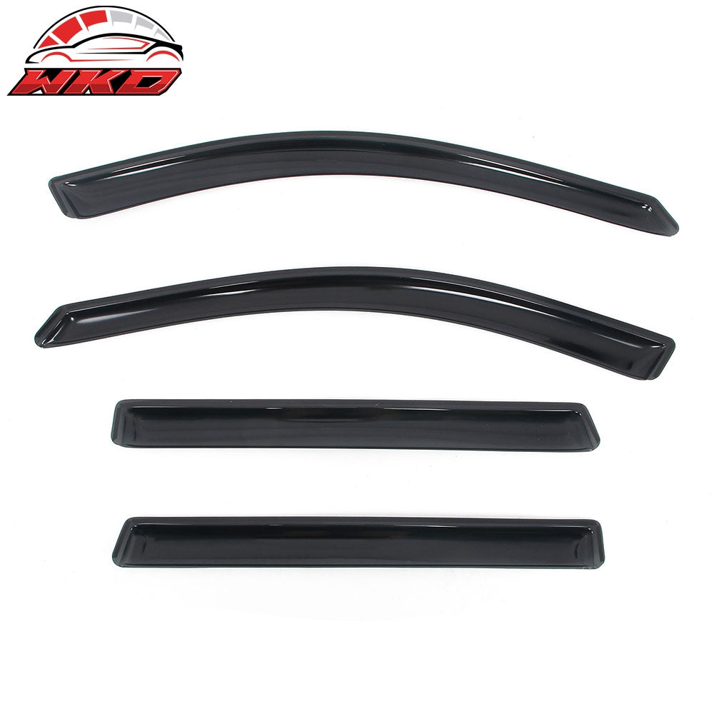 Fits 14-23 Jeep Cherokee In-channel Window Visor Acrylic Side Door Deflector 4PC