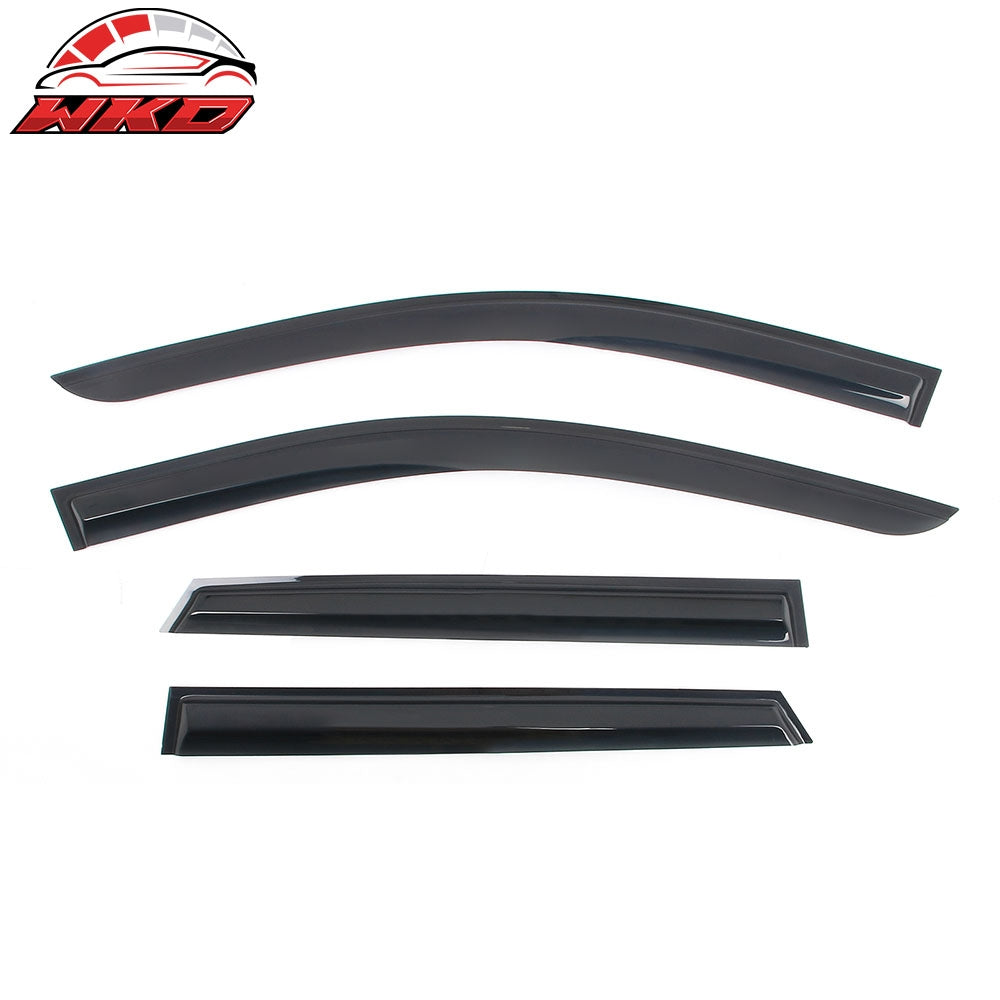 Fits 24-25 Acura ZDX Mugen Style Window Visors Deflector Smoke Acrylic 4PCS Set