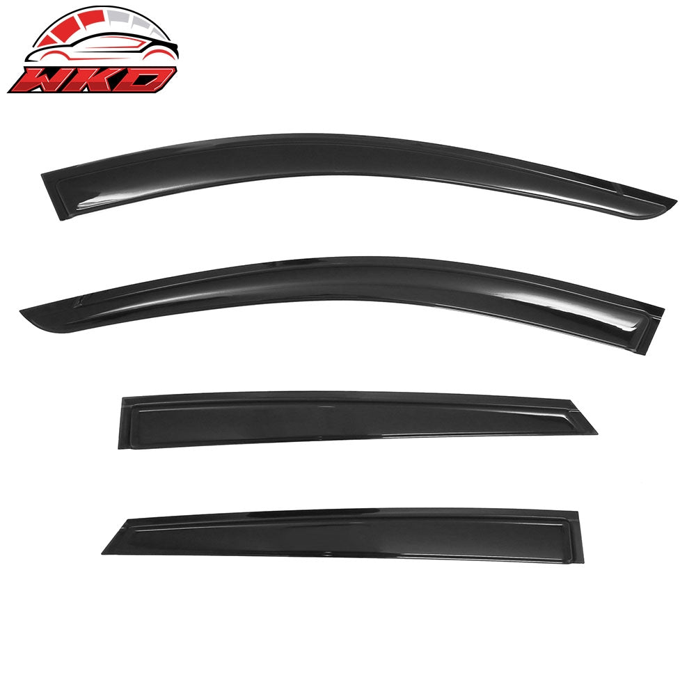 Fits 25-26 Kia K4 Window Visors Vent Rain Wind Sun Guards Deflectors Tape-On