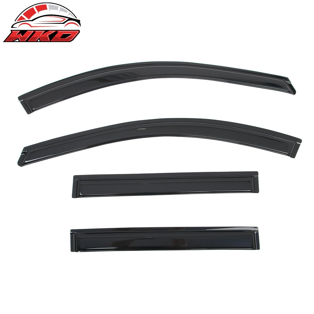 Fits 18-23 Chevy Traverse Window Visors Vent Rain Sun Guards Deflectors Tape-On