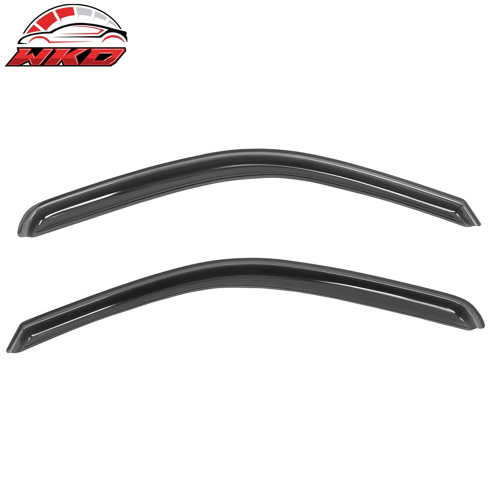 Fits 09-25 Dodge Ram 1500 2500 Standard Cab Window Visors Deflectors In-Channel