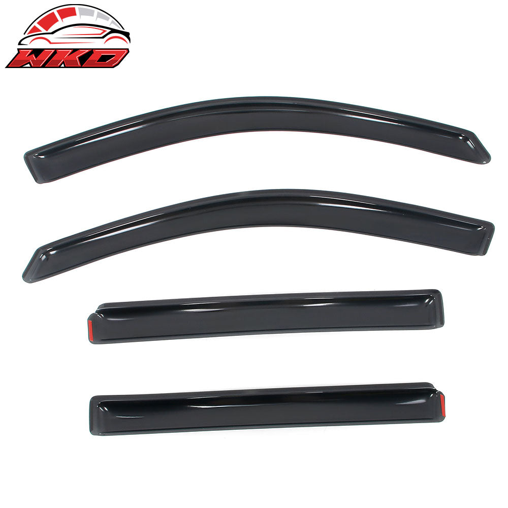 Fits 10-17 GMC Terrain Window Visors Acrylic In-Channel Rain Wind Shade 4PCS Set
