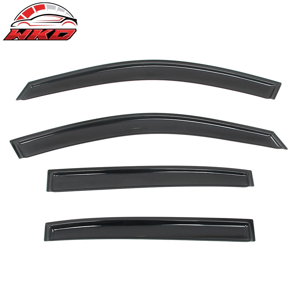 Fits 13-17 Honda Accord 4DR Sedan Window Visors In-Channel Rain Sun Guard Vent