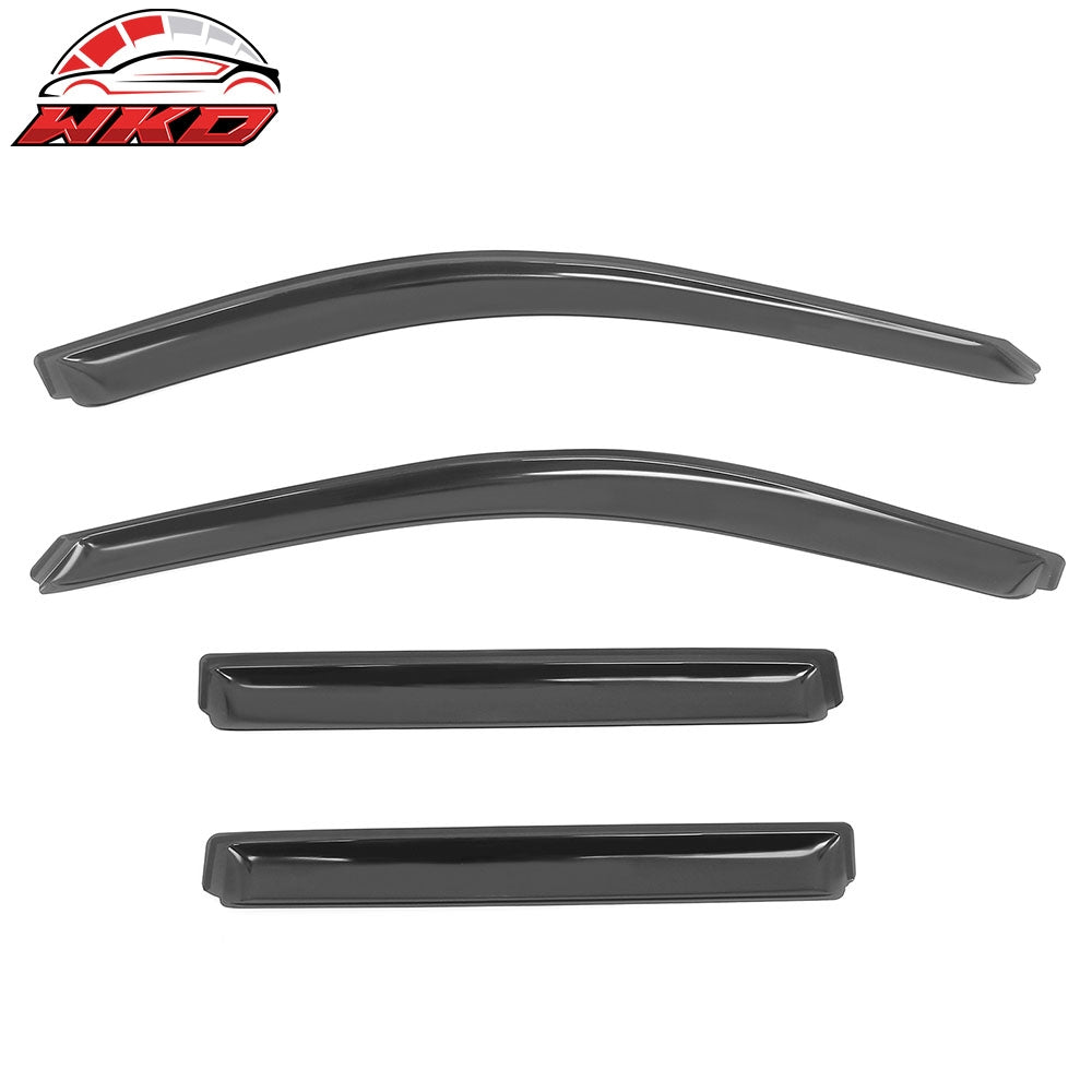 Fits 22-25 Jeep Grand Cherokee Window Visors Side Door In Channel Deflector Vent