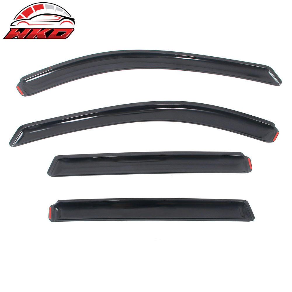 Fits 14-20 Nissan Rogue Acrylic Window Visors In Channel Rain Sun Deflectors Set