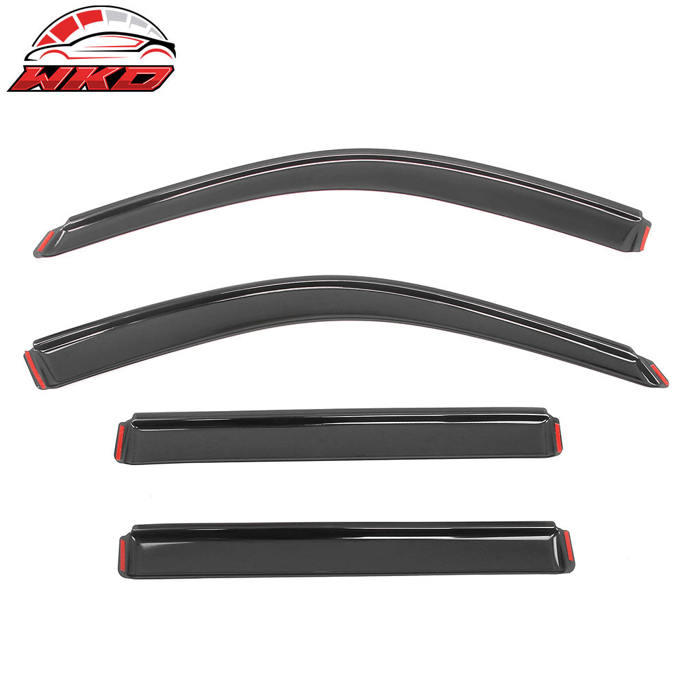 Fits 01-07 Toyota Highlander Acrylic Window Visors In-Channel Rain Sun Deflector