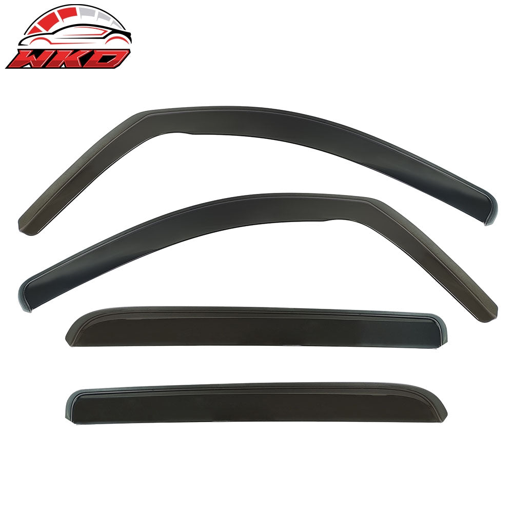 Fits 07-21 Toyota Tundra CrewMax In-Channel Window Visors Guards Deflectors PC