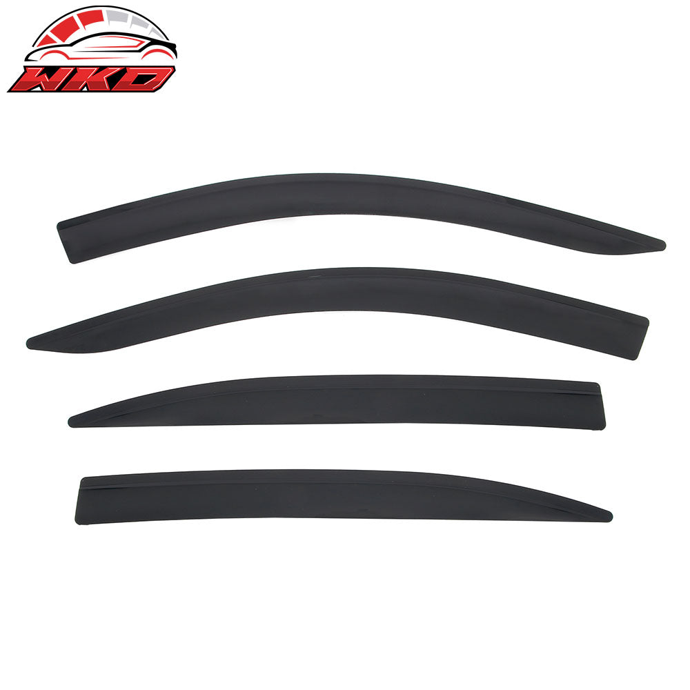 Fits 13-17 Honda Accord Sedan Low Profile Style Tape-On Window Visors Deflectors