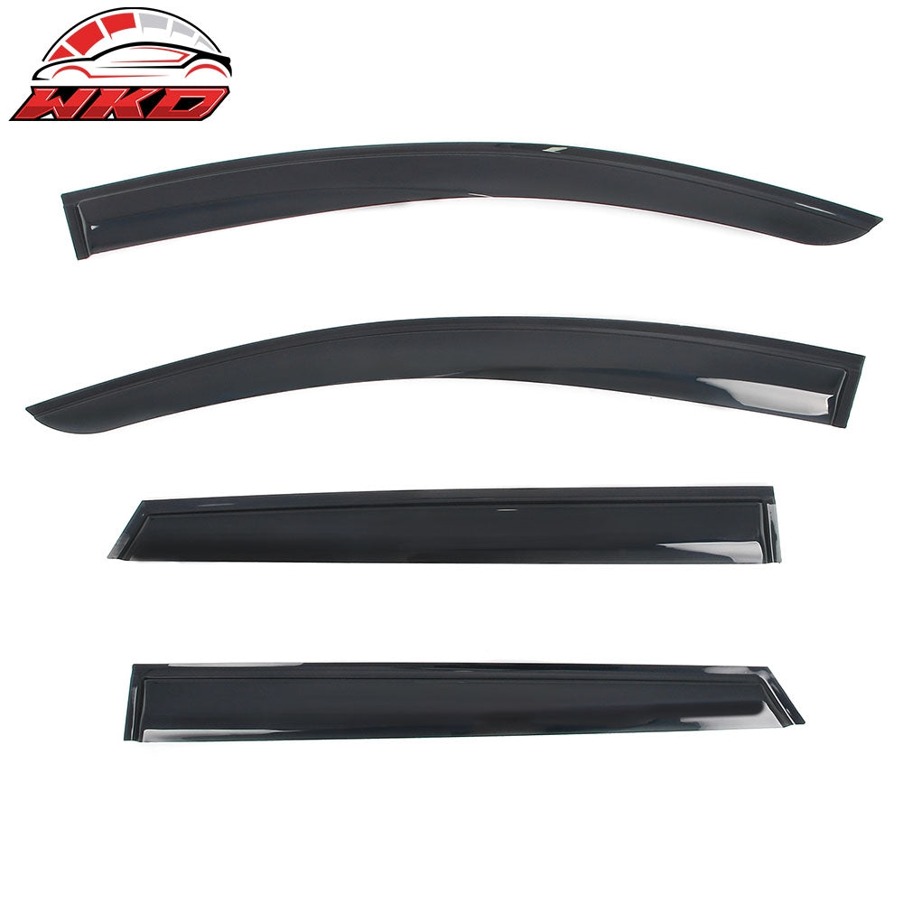 Fits 23-25 Subaru Solterra bZ4X Mugen Window Visors Acrylic Sun Shade Rain Guard