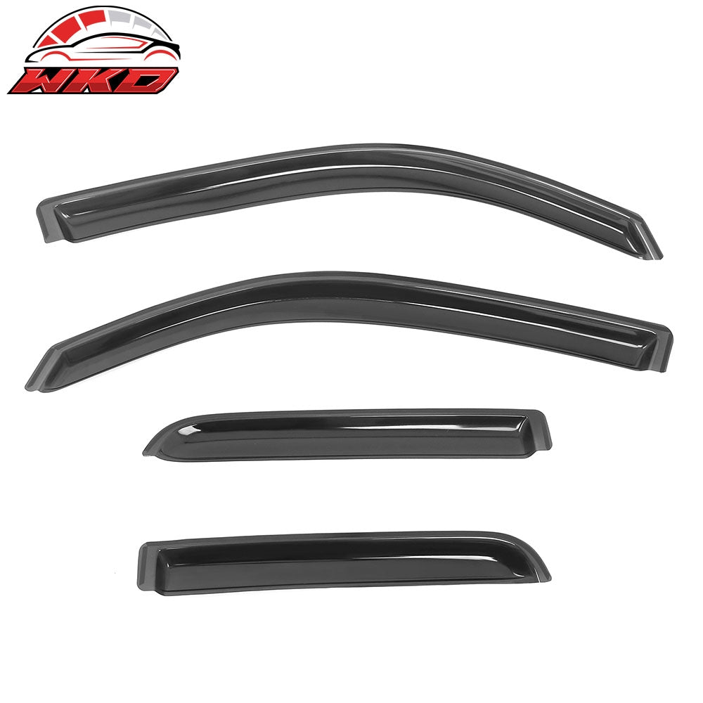 Fits 19-25 Dodge Ram 1500 Quad Cab In Channel Window Visors Wind Rain Guard Vent