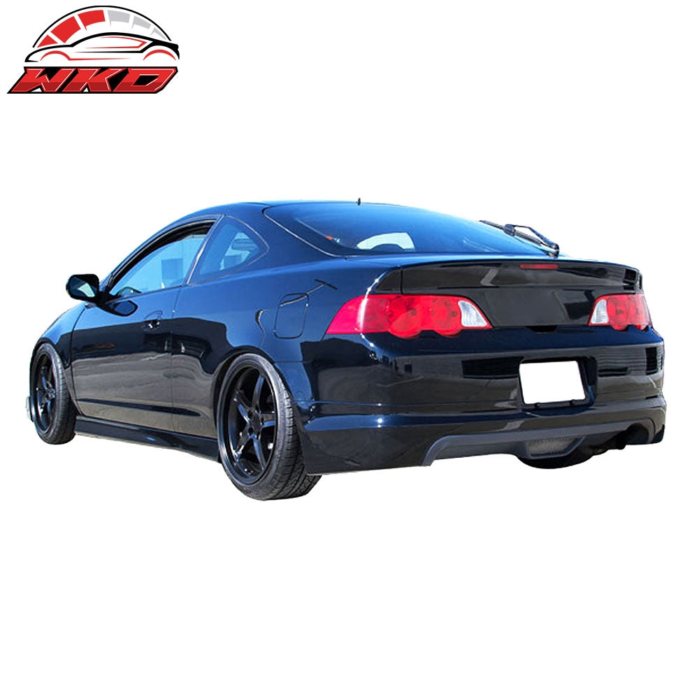 Fits 02-04 Acura RSX Mugen Style PU Rear Lower Bumper Lip Diffuser Spoiler Kit