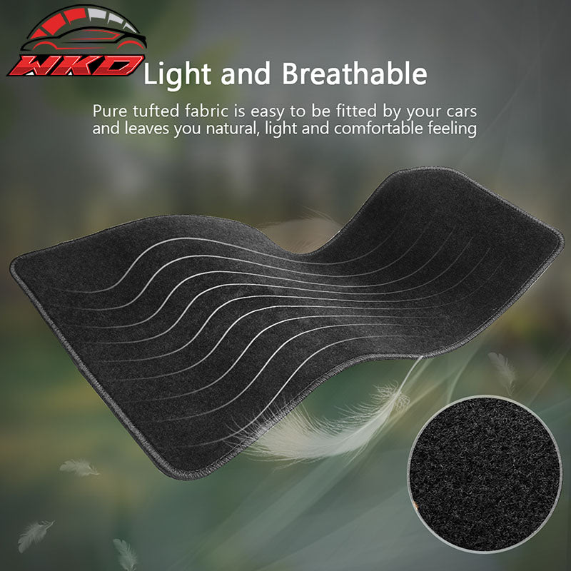 Fits 09-14 Acura TL 4PCS Front Rear Left Right Floor Mats Carpets Nylon Black