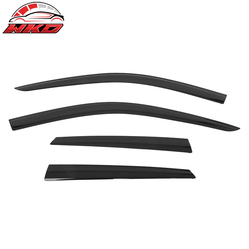 Fits 18-24 Audi Q5 SQ5 Low Profile Style Tape-On Window Visors Rain Deflectors
