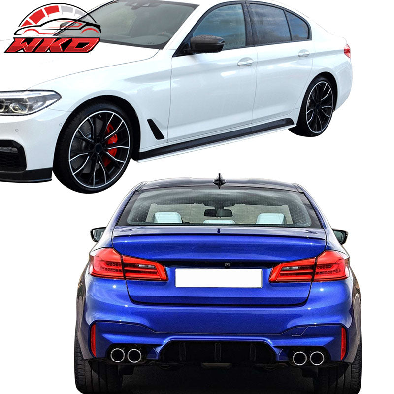 Fits 17-20 G30 to M5 Style Conversion Kit Front Rear Bumpers Fenders Side Ext.