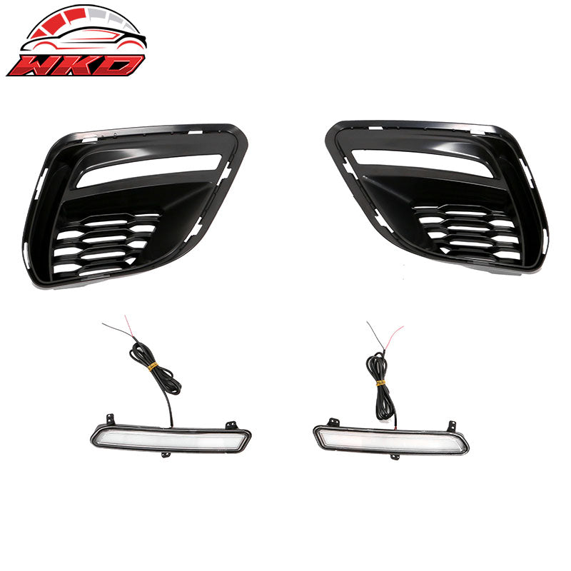 Fits 20-23 Charger Widebody SRT Front Bumper Assembly Replacement W/ LED Grille