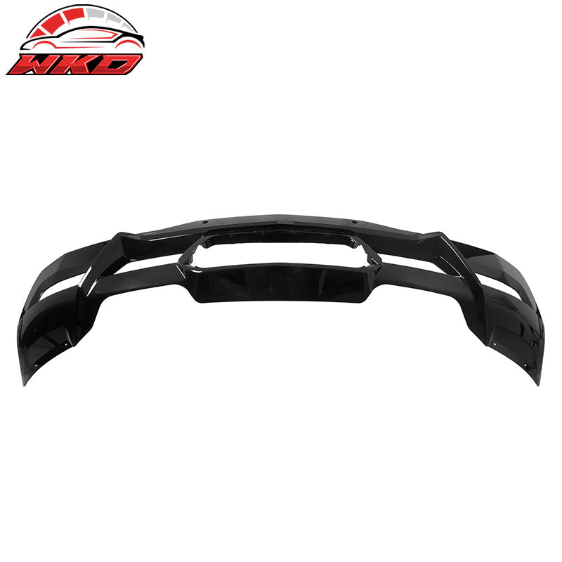 Fits 20-26 Chevy Corvette C8 Rear Diffuser Lip + Silver Quad Exhaust Muffler Kit