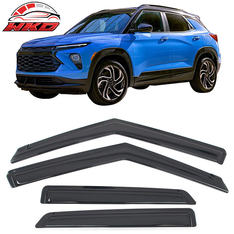 Fits 21-26 Chevy Trailblazer Window Visors Vent Rain Sun Guard Deflector Tape-On