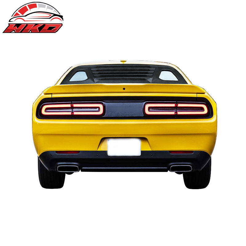 Fits 08-23 Dodge Challenger XE V2 Style Rear Side Window Louver Scoop - CFL