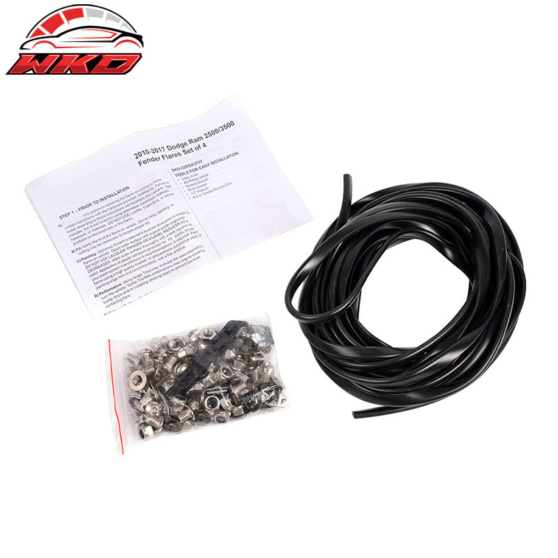 Wholesale 10-18 Dodge Ram 2500 3500 Pocket Style Fender Flares Unpainted 4PC - PP - Wikond Auto