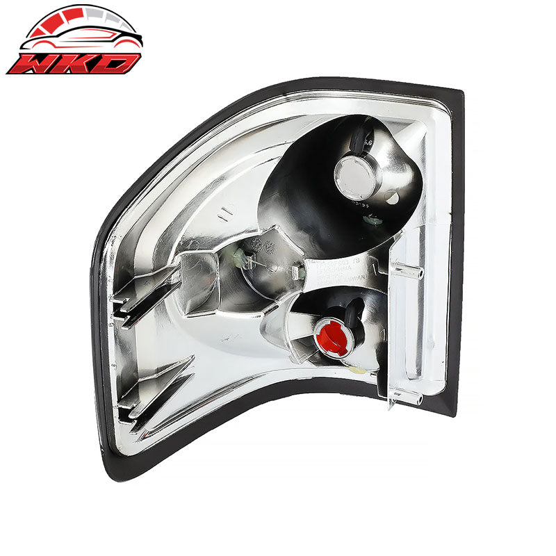 Fits 04-08 Ford F-150 Flareside Chrome Tail Lights Lamps ABS - Altezza Style