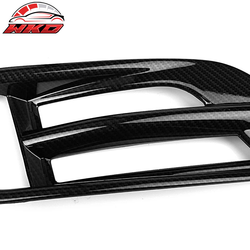 Fits 16-21 Honda Civic Sedan 10th Gen Rear Fog Lights Cover Carbon Fiber Print