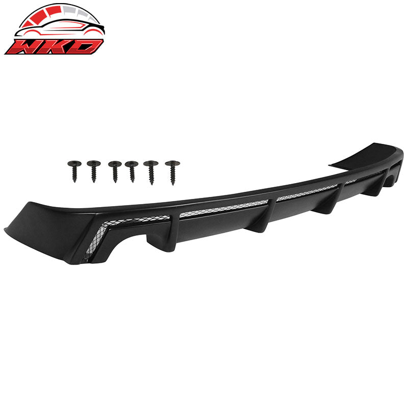Fits 14-16 Lexus IS F Sport Rear Diffuser + Bumper Apron Splitter PP Matte Black
