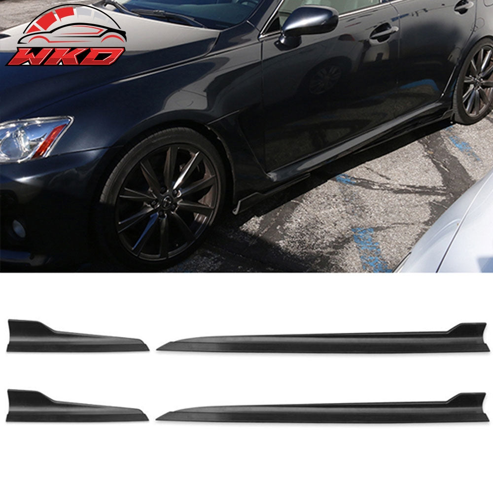 Fits Lexus IS F IS250 IS350 ES300 SC400 4PCS Side Skirts Extension Rocker Panels