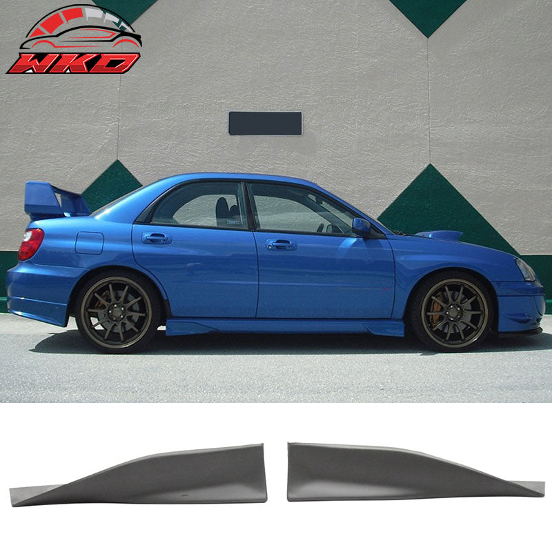 Fits 02-07 Subaru Impreza WRX Added-on Rear Side Skirt Aero Strake Guard Spats