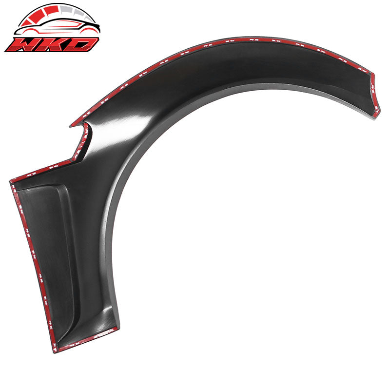 Fits 17-26 Tesla Model 3 IKON Style Fender Flares Sanded Wheel Cover 6PCS - ABS
