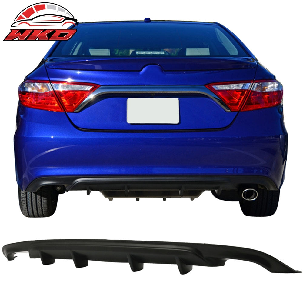 Fits 15+ Toyota Camry Ikon Aero Replacement Custom 4Fin Rear Bumper Diffuser