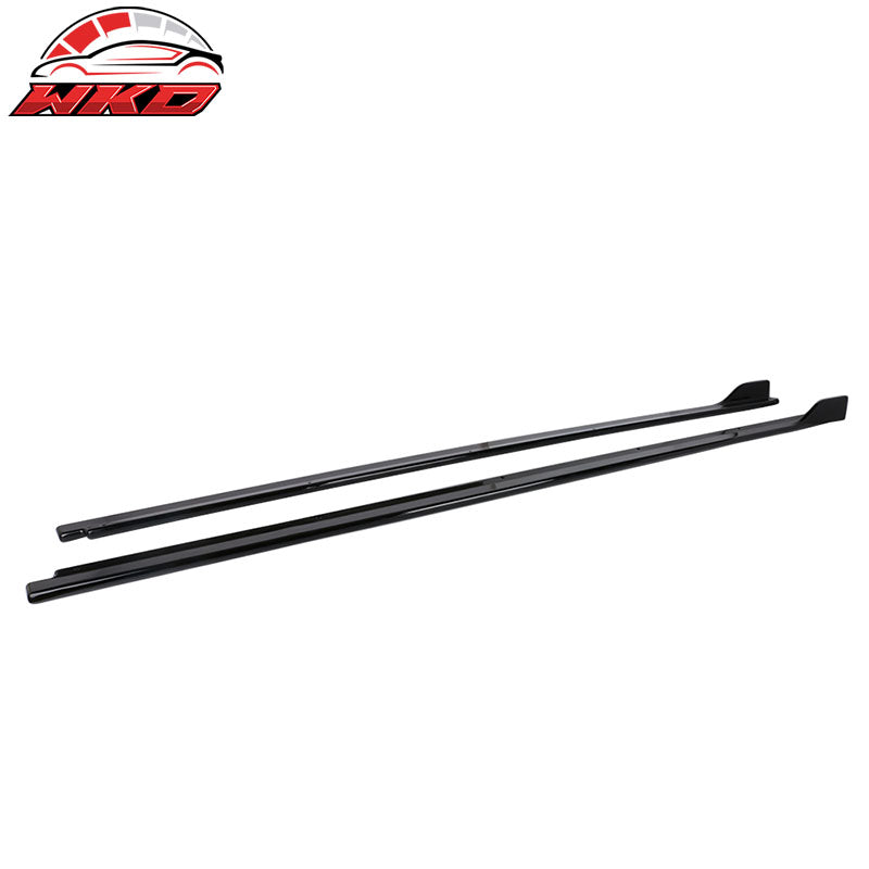 Fits 18-24 Camry IKON Style Side Skirt & Gloss Black Rocker Panel