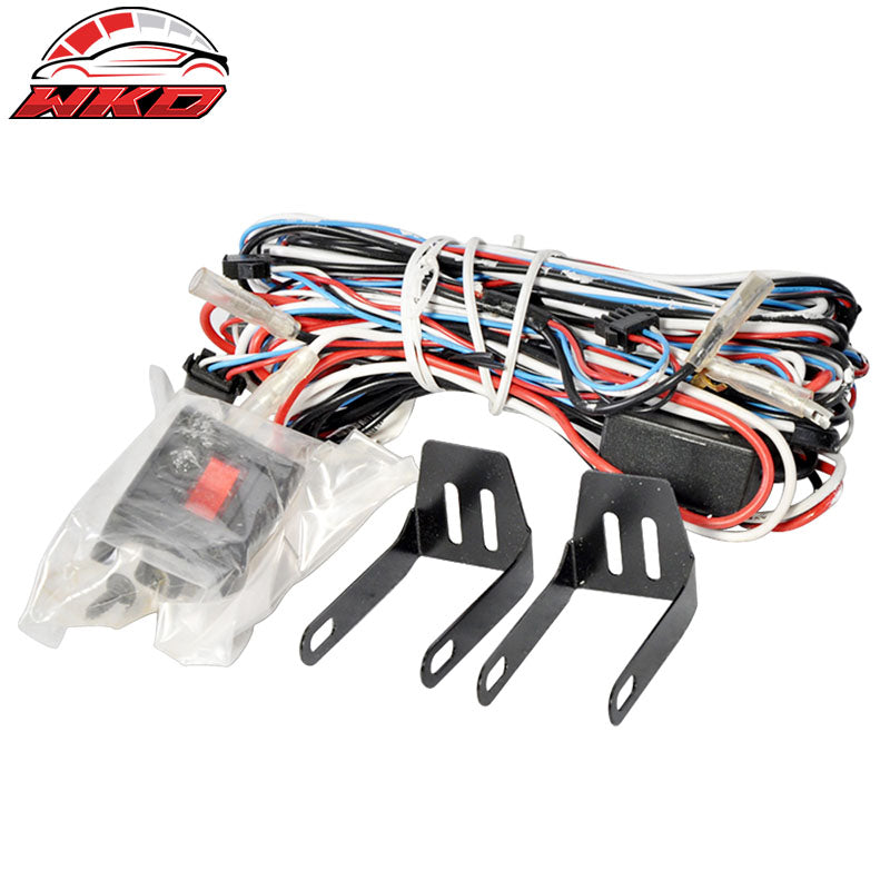 Wholesale Universal Fog Lights Driving Lamps W/ Seven Color LED W/ Wiring - Wikond Auto