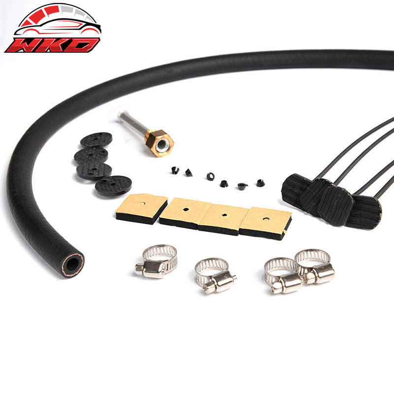 Universal Full Aluminum Remote Transmission Oil Cooler Kit Auto/MT Radiator