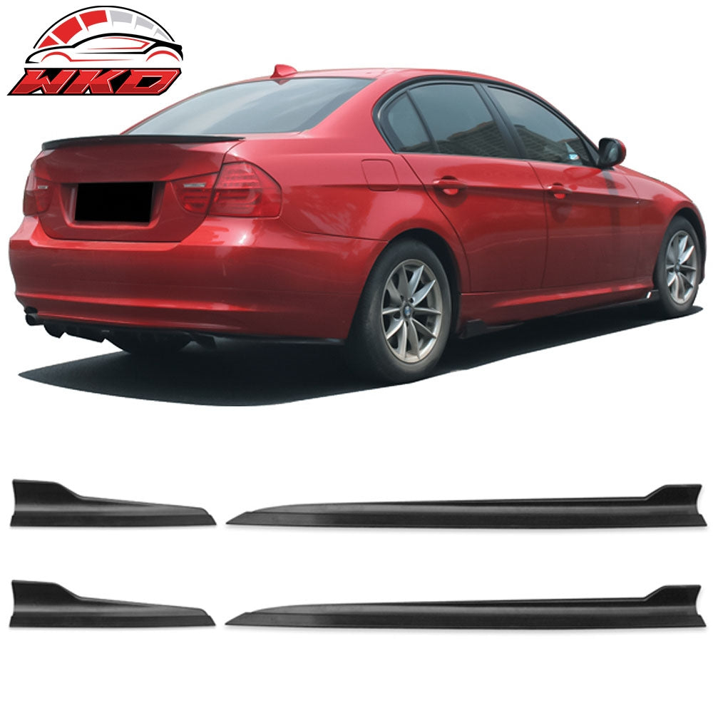 Universal Fit IKON Style 4PCS Side Skirts Extension Rocker Panels Added on PP