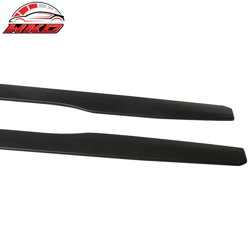 Universal IKON V3 Style 85.5 Inch 2PC Side Skirts Extension Lip Rocker Panel ABS